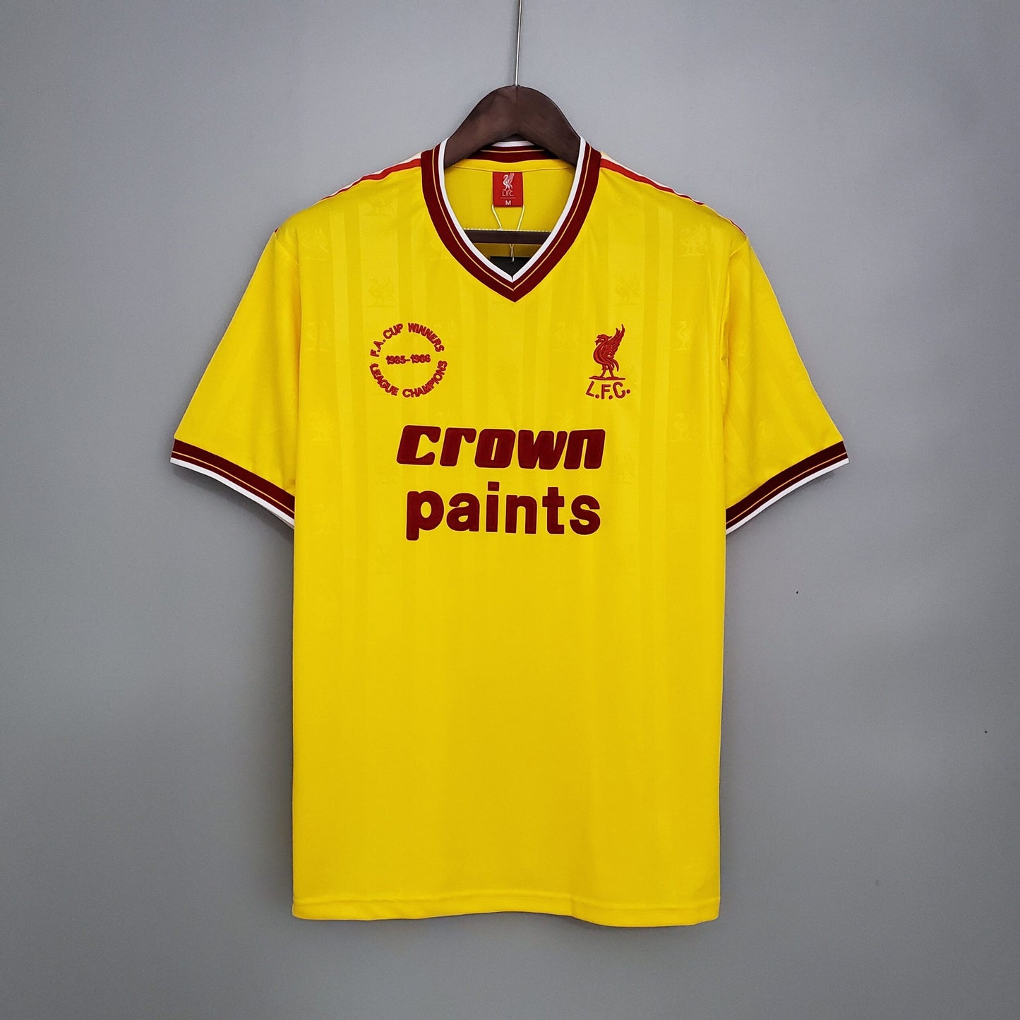 Liverpool Yellow Away Kit 1985-86