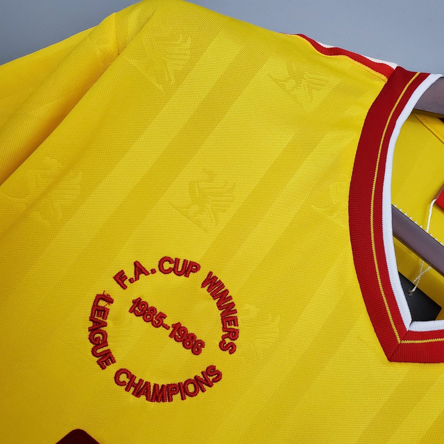 Liverpool Yellow Away Kit 1985-86